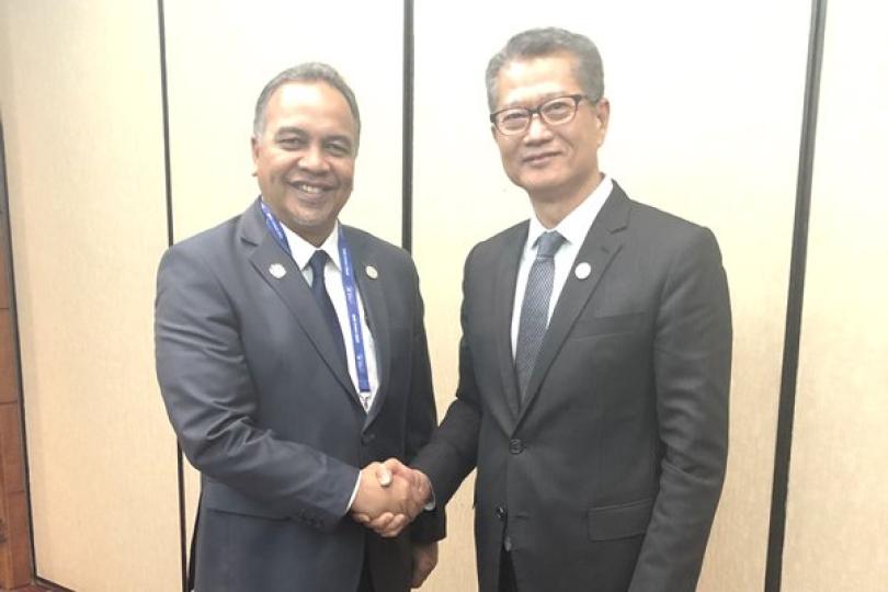 陳茂波出席亞太財長非正式會議