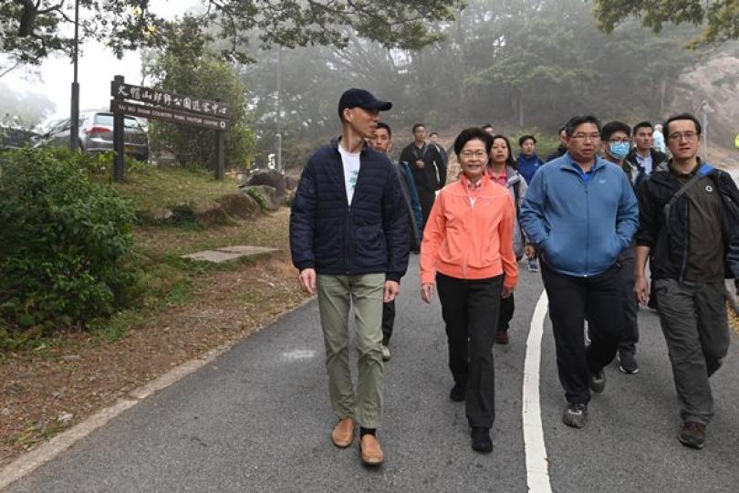特首視察大帽山郊野公園