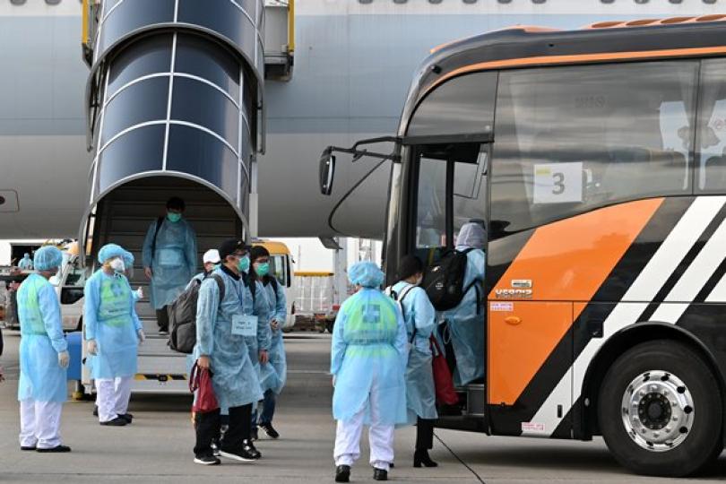 乘包機由鄂返港女子確診